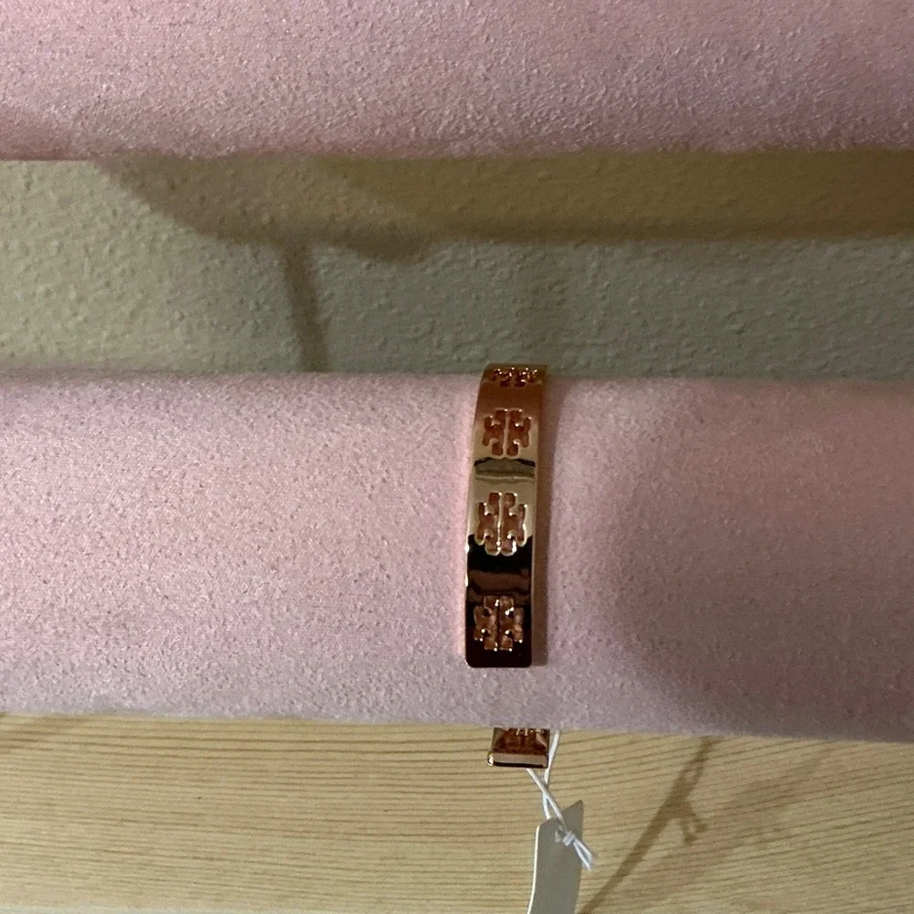 Tory Burch Rose Gold Pierce Cuff Bracelet (NWTs) - Picture 2 of 6